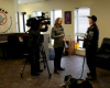 Major Bennie making one of his many TV appearances